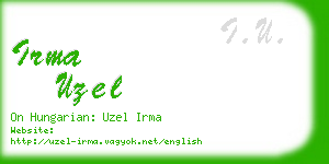 irma uzel business card